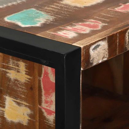 Комплект мебели за баня 4 pcs Солидна рециклирана дървесина