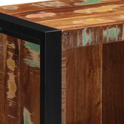 Комплект мебели за баня 4 pcs Солидна рециклирана дървесина