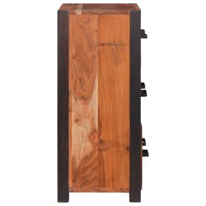 Служебен шкаф с чекмедже 3 pcs Кафяво 110 x 30 x 75 см