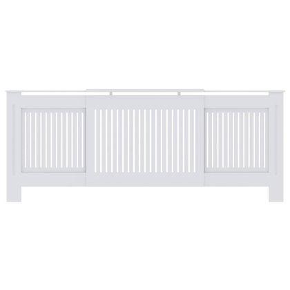 Калъф за радиатор 2 pcs Бяло 205 x 20,5 x 81,5 см