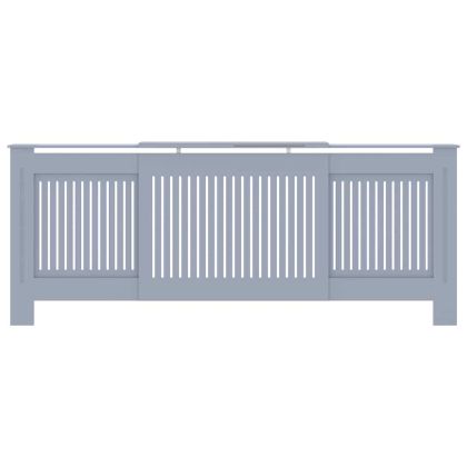 Калъф за радиатор 2 pcs Сив 205 x 20,5 x 81,5 см