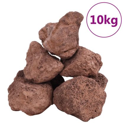 Вулканични камъни 10 кг червени 10-30 см