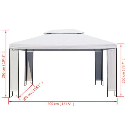 Шатра, бяла, 3x4 м