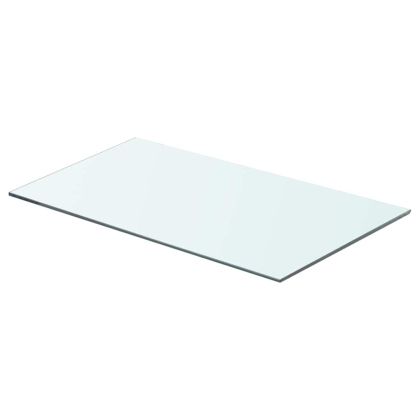 Рафтове, 2 бр, панели прозрачно стъкло, 60x30 см