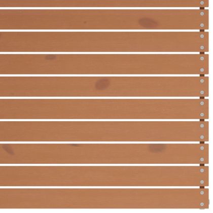 Градински лаундж комплект, 6 части, меденокафяв, бор масив