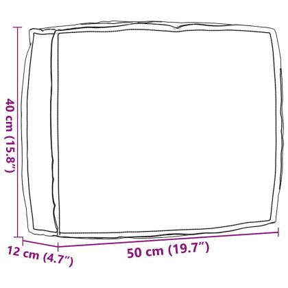 Възглавница Многоцветен 50 x 40 x 12 cm Оксфордска тъкан