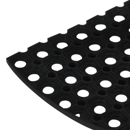 Изтривалка за врата полукръгла 45x75 см гума