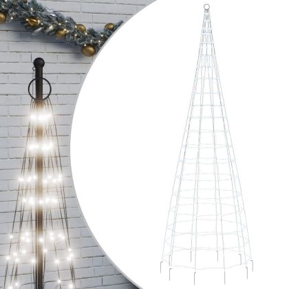 LED коледна елха 550 LED студено бяло 300 см