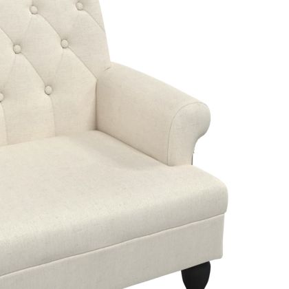 Пейка с облегалка, 120x62x75,5 см, лен