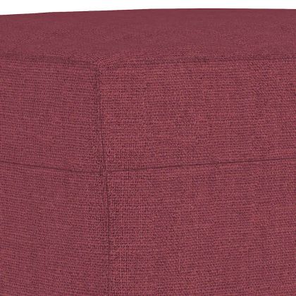 Комплект дивани 3 части с възглавници виненочервен текстил