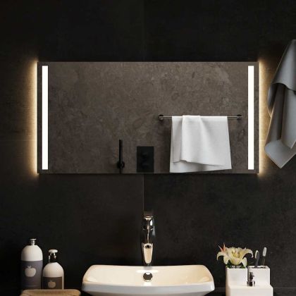 LED огледало за баня, 80x40 см