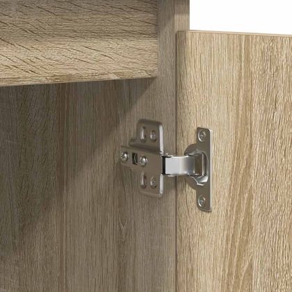 Бюфет с чекмеджета, дъб сонома, 100,5x35x76 см, инженерно дърво