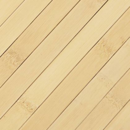 Килим, правоъгълен, светъл натурален, 60x100 см, бамбук