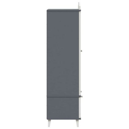 Дъска за записки Гардероб ROROS Сив и бял 90 x 45 x 165 см