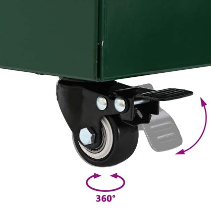 Основа за чадър Зелен 45 x 45 x 45 cm Стомана