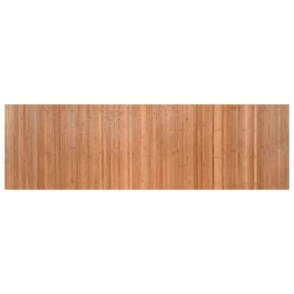 Килим, правоъгълен, натурален, 60x200 см, бамбук