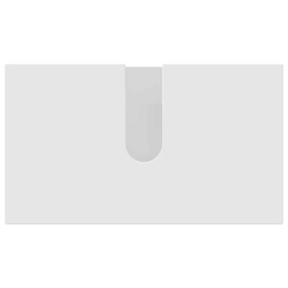 Комплект мебели за баня 3 pcs Бяло Инженерно дърво & Метал