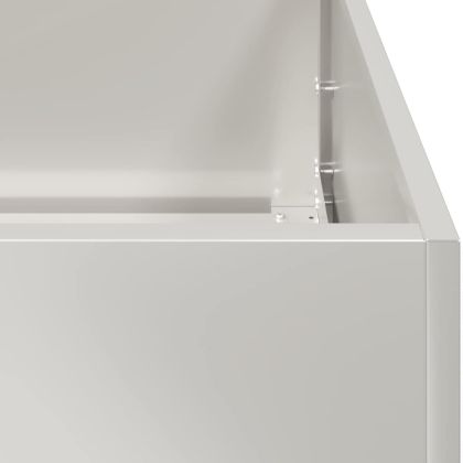 Кашпа, 200x40x80 см, неръждаема стомана