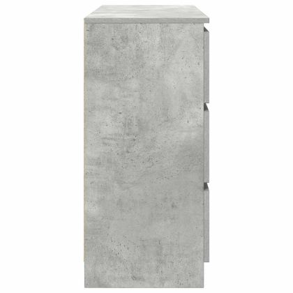 Бюфет, бетонно сив, 100x35x76 см, инженерно дърво