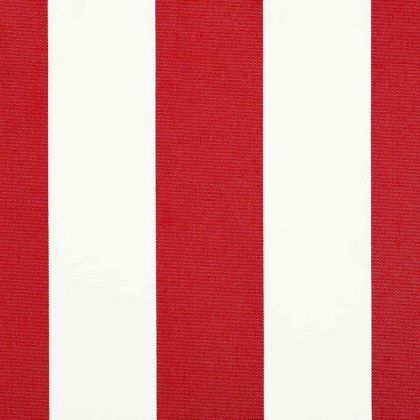 Сгъваем навес Червено и бяло 300 x 250 cm Текстил и Метал