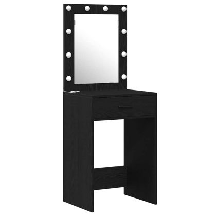 Тоалетка Черно 50 x 41 x 135 см Инженерна дървесина