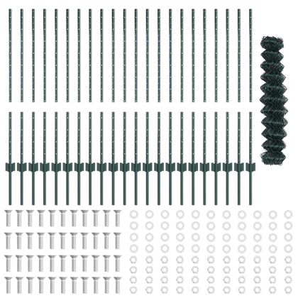 Ограда с пост Зелен 1 x 25 m Стомана