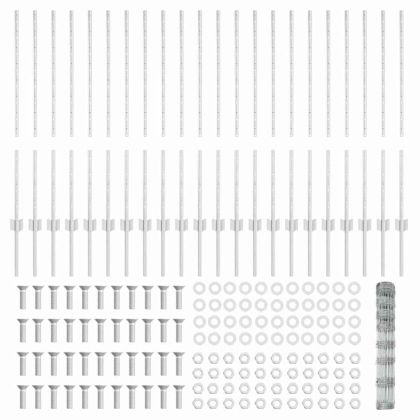 Ограда с пост Сребрист 1 x 50 m Стомана