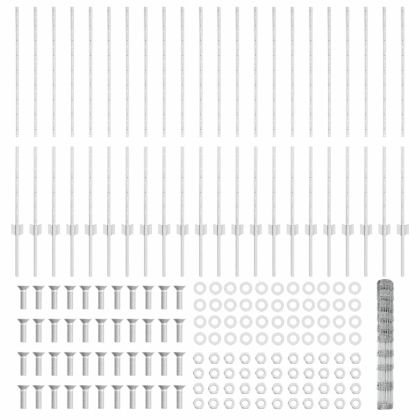 Ограда с пост Сребрист 1,2 x 50 m Стомана