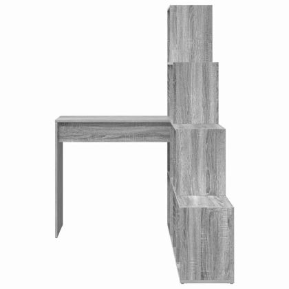 Ъглово бюро Сив Сонома 101,5 x 149,5 x 149,5 см Инженерно дърво