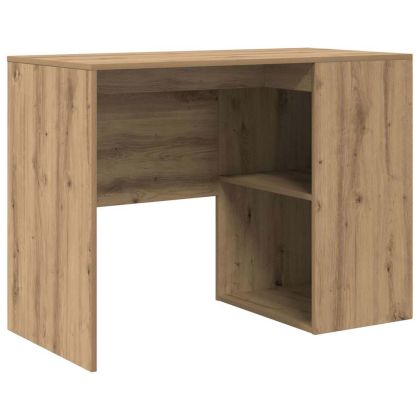 Ъглово бюро с чекмедже с рафт с врата Дъб 102 x 88 x 75 см