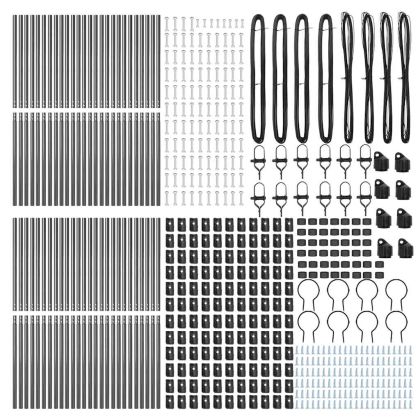 Стълб за ограда. 52 pcs Сив 3,2 x 3,2 x 210 см