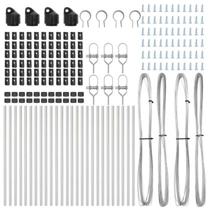 Стълб за ограда. 26 pcs Сив 3,2 x 3,2 x 100 см