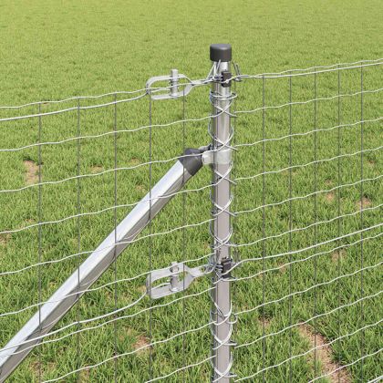 Ограда с пост Сребрист 0,4 x 10 м Стомана