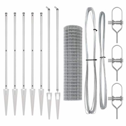 Ограда с пост Сребрист 1,2 x 10 m Стомана