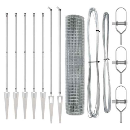 Ограда с пост Сребрист 1,5 x 10 m Стомана