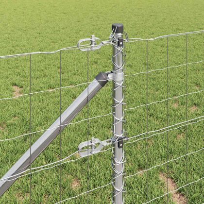 Ограда с пост Сребрист 0,4 x 25 м Стомана