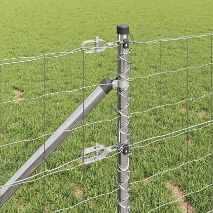 Ограда с пост Сребрист 0,4 x 50 м Стомана