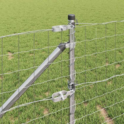 Ограда с пост Сребрист 0,8 x 25 m Стомана