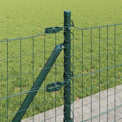 Ограда с пост Зелен 0,4 x 10 м Стомана и PVC