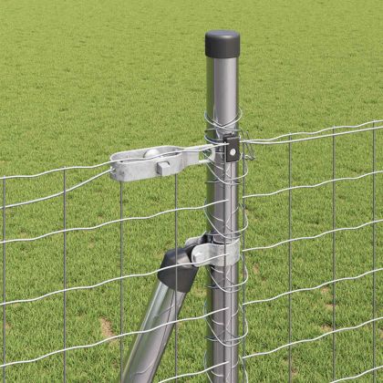 Ограда с пост Сребрист 1,6 x 10 m Стомана