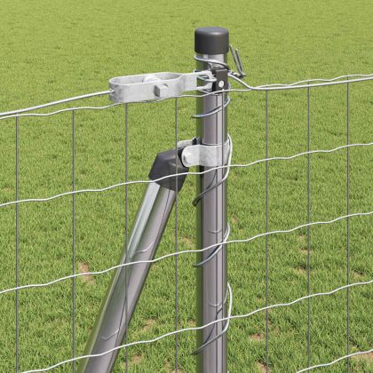 Ограда с пост Сребрист 1,2 x 10 m Стомана