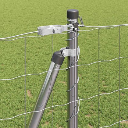 Ограда с пост Сребрист 1,2 x 25 m Стомана