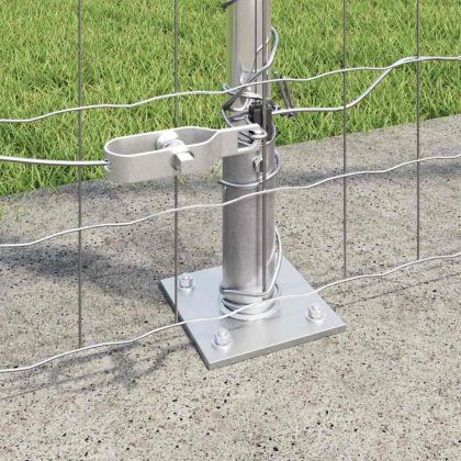 Ограда с пост Сребрист 1,6 x 10 m Стомана