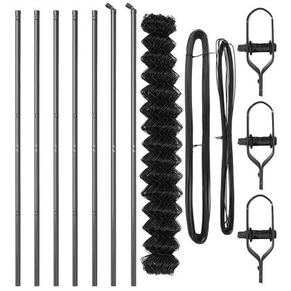 Стълб за ограда. Сив 10 x 1,6 м (60 x 60 мм мрежа)