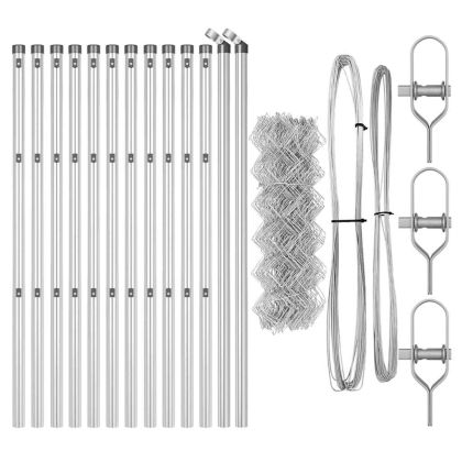 Стълб за ограда. Сребрист
