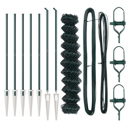 Стълб за ограда. Зелен 10 x 1 м (мрежа 60 x 60 мм)