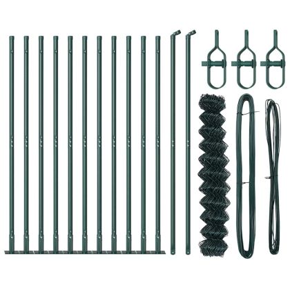 Стълб за ограда. Зелен 25 x 1 м (мрежа 40 x 40 мм)
