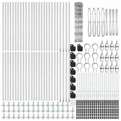 Стълб за ограда. Галванизирана 100 x 1 м Стомана