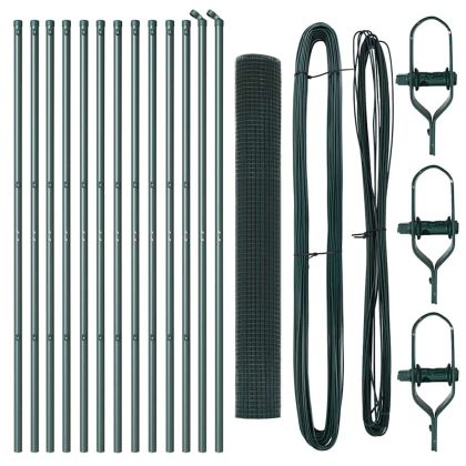 Стълб за ограда. Зелен 25 x 1,2 м (25 x 25 мм мрежа)
