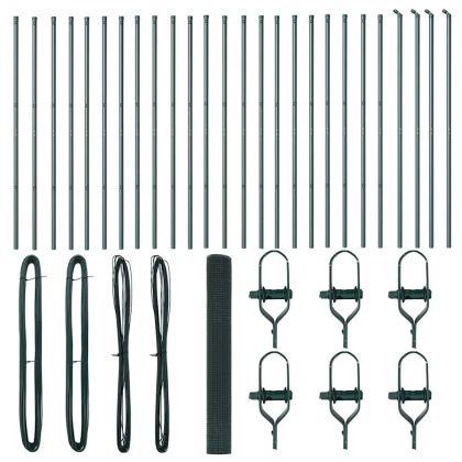 Стълб за ограда. Зелен 50 x 1,2 м (16 x 16 мм мрежа)